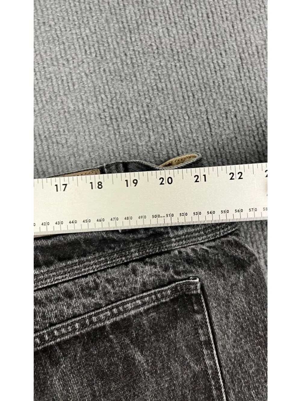 Duluth Trading Co Mens Black Relaxed Fit Jeans 46x30